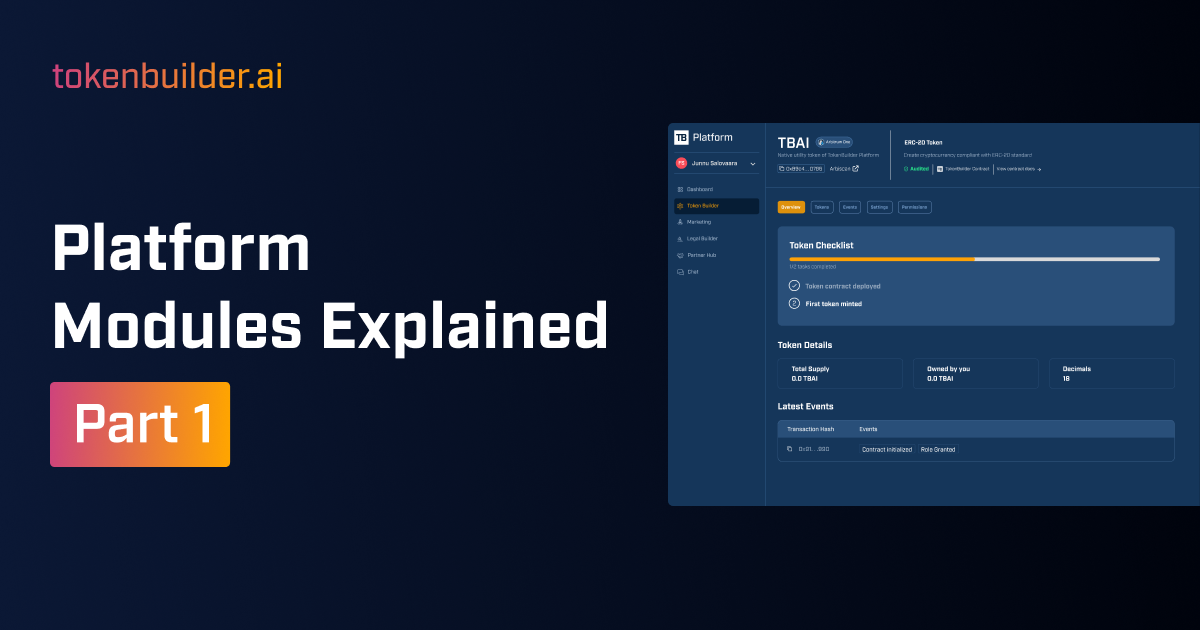 TokenBuilder’s Modules Explained (Part 1)